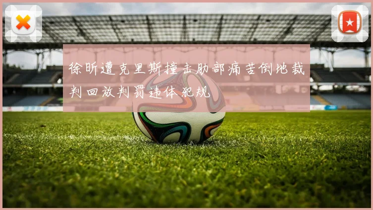 徐昕遭克里斯撞击肋部痛苦倒地裁判回放判罚违体犯规